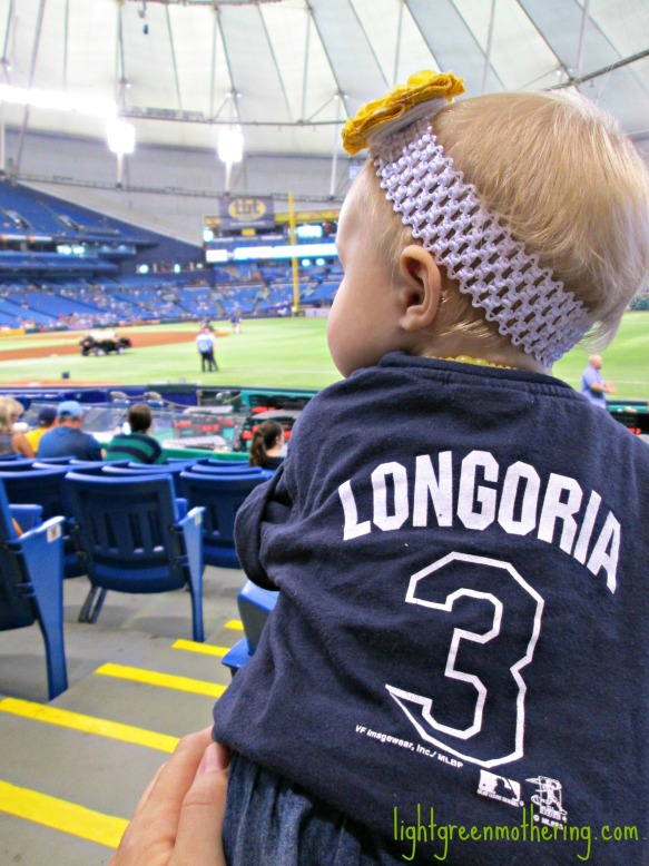 H. at the Rays game.